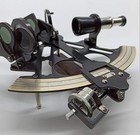 Brass Vintage Nautical Handmade German Sextant De Navigation With Wooden Antique