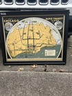 2006 Framed Of Vintage Chicago Transit Metropolitan  Maps 22x28   
