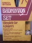 Vintage Late 1960   s Regent Sport 4 Player Badminton Set Metal Rackets New In Box