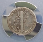 1942 1  d  Mercury Dime Fs-101 Overdate 10c Pcgs Vg Details  799 Very Good Ecc c