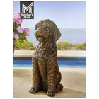 Member s Mark Polyresin Weather Resistant Sitting Doodle Dog Statue  Copper