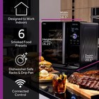 New   Ge Profile Smart Indoor Pellet Smoker With Active Smoke Filtration Bbq
