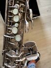 Rare Silver-plated Selmer Bundy Ii Alto Saxophone     Factory Original  Near Mint 
