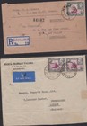 Kenya Uganda Tanganyika Kut 4 Covers 1935-54 Jinja Mombasa  Dares Salaam kahama 