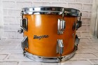 Vintage 1970s Rogers Script Logo 12x8 Tom Drum Natural Maple Beavertail Swivomat