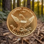 One Ounce Advp Copper Round Canadian Maple Leaf Design  999fine