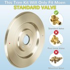 Escutcheon Replacement For One-handle Tub And Shower Faucets  Brushed Nickel