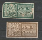 German Reklamemarke Poster 2 Stamp Verein Wehrkraft Bavaria Patriotic Group