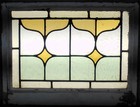 Abstract Geo Old English Leaded Stained Glass Window 18 1 2 x 14 