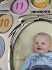 Baby Silver Photo Frame First Year Calendar