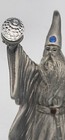 Vintage Spoontiques Jeweled Pewter  wizard With Crystal Ball  Figurine  Mr1522