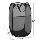 2 Packs Collapsible Pop Up Laundry Bag Foldable Hamper Large Mesh Clothes Basket