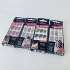 Lot Of 4 Kiss Nail Dress Fashion That Sticks For Tips   Toes 28 Strips Each  New