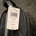 Coach Black Pebbled Leather Mini Backpack With Logo   Zipper Accents