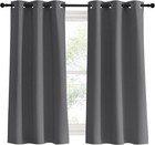 Blackout Window Curtains 60 Inch Length 2 Panels  34 X 60 Inch  Grey  Grommet   