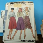 Vintage Sewing Pattern Lot Mccalls Butterick Vogue Dresses Skirts Sz 6-10 80s   