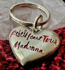 Madonna Rebel Heart Key Chain Sealed Promo Tour  Thick  Heart Silver Celebration