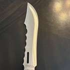 Machete Knife 440 Stainless Steel 9 5 Inch Fixed Blade With Sheath Silver Black