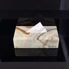 Tissue Box Cover Rectangular  Green Onyx Stone Tissue Box Holder  Facial Holder