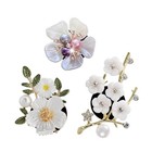 Bling Flower Car Vent Clips     3pcs Cute Car Accessories For Women  Blossom Car 