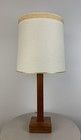 Vintage Mid Century Danish Modern Teak Wood Henning Koppel Era Table Lamp