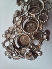 Vintage Matson Ormolu Gold Tone 5 Tube Lipstick Holder With Hibiscus      Flowers