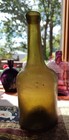 Black Glass Dutch Long Neck Porter Bottle  Half Size 1760-1780