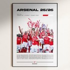 Arsenal Champions 2025 2026 Poster Football Soccer Fan Gift Wall Art Decor 24x36