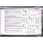 Simplicity 0623 Embroidery Pattern Permanent Ink Transfers Floral Butterfly 70ct