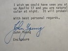 John Young 1972 Typed Letter Signed On Nasa Stationery - Apollo Space Content