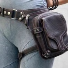 Medieval Punk Retro Pocket Motorcycle Knight Satchel Rivet Leg Bag Men And Women