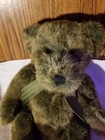      Vintage Soft Russ Berrie Bear Plush Stuffed Animal Greenish Brown Fur     