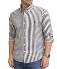 Nwt - Polo Ralph Lauren Mens Custom Slim Black Striped Long Sleeve Shirt   M - L