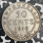 1919-c Newfoundland 50 Cents Lot n1315 Silver 