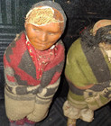Skookum Dolls Lot Of 2 Very Early Dried Apple   Other Need Some Repair