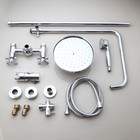 Wall Mount Shower Faucet Set 8  Rainfall Head Hand Shower Tub Filler Mixer Tap