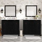 72  Bathroom Vanity Set With Double Vanities  separate   Double Ceramic Sinks  S