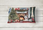 Siberian Husky Cozy Christmas Canvas Fabric Decorative Pillow Dac2754pw1216