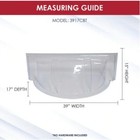 Window Well Cover For Snow  Rain  39 In  W X 17 D 15 H Round Bubble