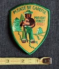 Smokey The Bear   Please Be Careful Prevent Forest Fires  Vintage Patch