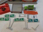 N A429 Vintage Tyco Us-1 Electric Trucking Track Set And Accessories Incomplete