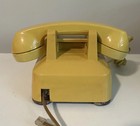 Vtg Yellow Western Electric Bell C d 500 Rotary Phone Untested  Standard Desk