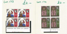 Gibraltar Mint Stamps - Sg 1002 05 Set  Christmas 1967 Blocks With Labels   More