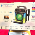 Singing Machine Groove Mini Karaoke System Bluetooth Hdmi W  2 Mics