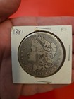 Two Silver Coins - 1880 Morgan Dollar In Very Good - 1939 Mercury Dime Very Fine