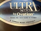 Ovation 1517 Ultra Natural Acoustic Electric Guitar W  Hard Case
