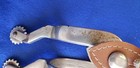 Old Pair Of North   Judd Anchor - Western Cowboy Spurs With Leather Straps