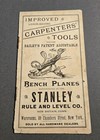 Stanley Bench Planes Booklet Antique Catalog Woodworking Tool Advertising Vtg