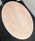Mid Century Queen Anne Coffee Table  Solid Oak