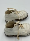 Antique Unisex Infant Toddler Baby Lace Shoes Leather Vintage